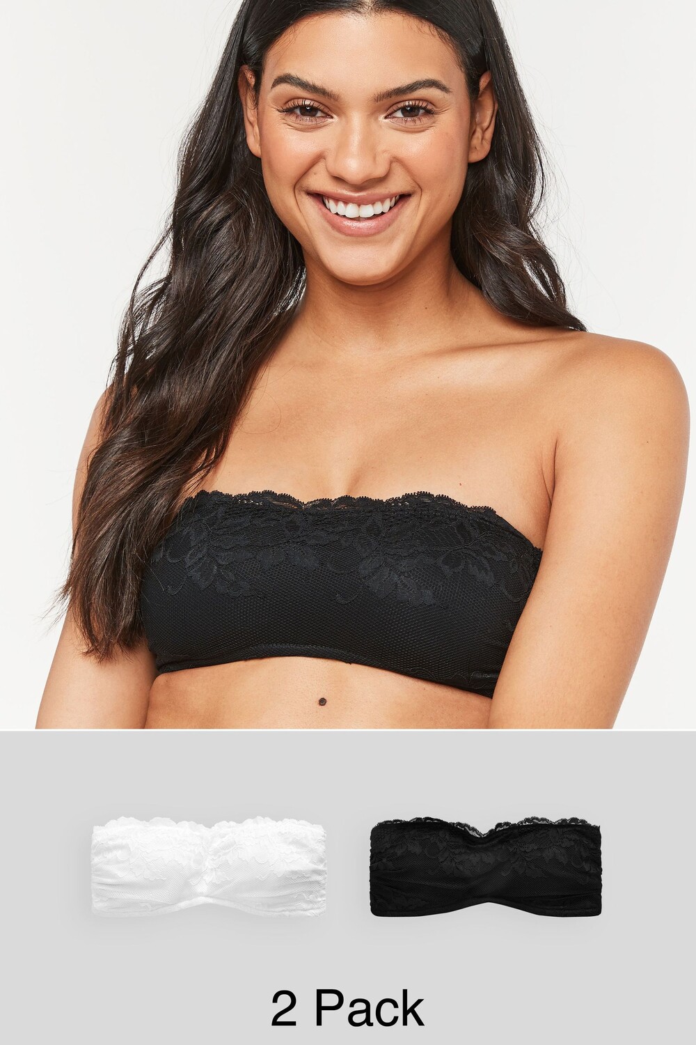 2 кружевных бюстгальтера-бандо Next, черный
2 кружевных бюстгальтера-бандо Next, черный