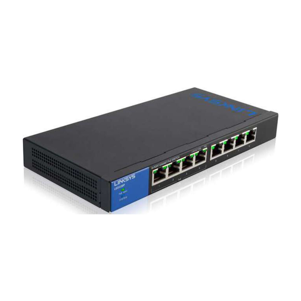 Коммутатор Linksys LGS108P
Коммутатор Linksys LGS108P