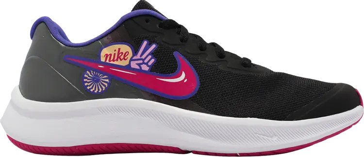 Кроссовки Nike Star Runner GS 'Black Pink Rise', черный
Кроссовки Nike Star Runner GS 'Black Pink Rise', черный