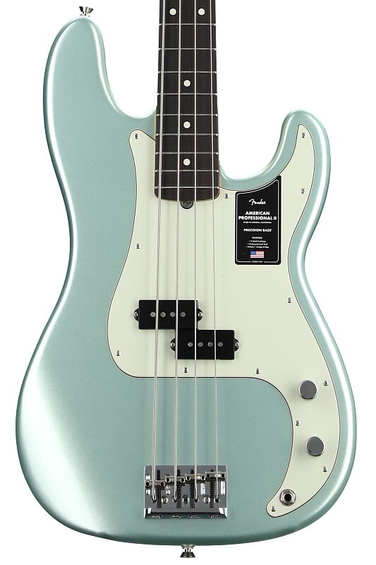 Бас-гитара Fender American Professional II Precision Bass — Mystic Surf Green с палисандровой накладкой 0193930718
Бас-гитара Fender American Professional II Precision Bass — Mystic Surf Green с палисандровой накладкой 0193930718