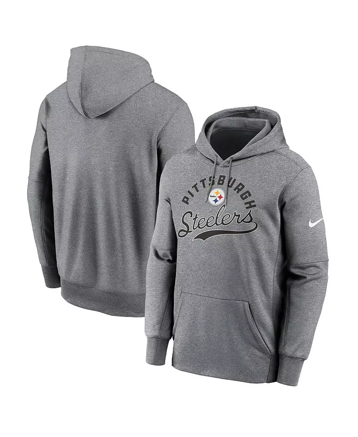 Мужская серая в крапинку толстовка с капюшоном Pittsburgh Steelers Performance Fleece Pullover Hoodie Nike
Мужская серая в крапинку толстовка с капюшоном Pittsburgh Steelers Performance Fleece Pullover Hoodie Nike