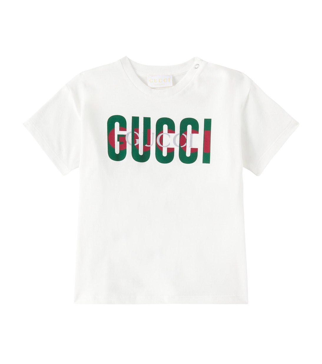 Футболка из хлопкового джерси с логотипом Gucci Kids, New White/Mc
Футболка из хлопкового джерси с логотипом Gucci Kids, New White/Mc