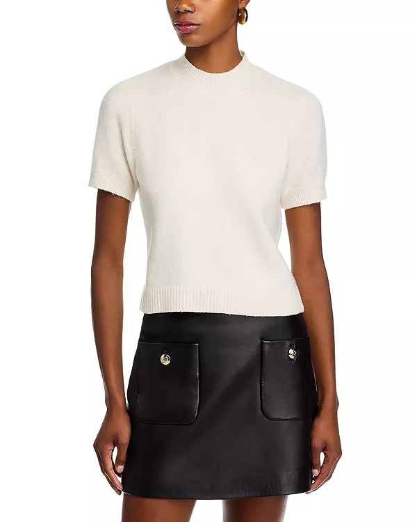 Вязаный топ с воротником-стойкой Vhari French Connection, белый
Вязаный топ с воротником-стойкой Vhari French Connection, белый