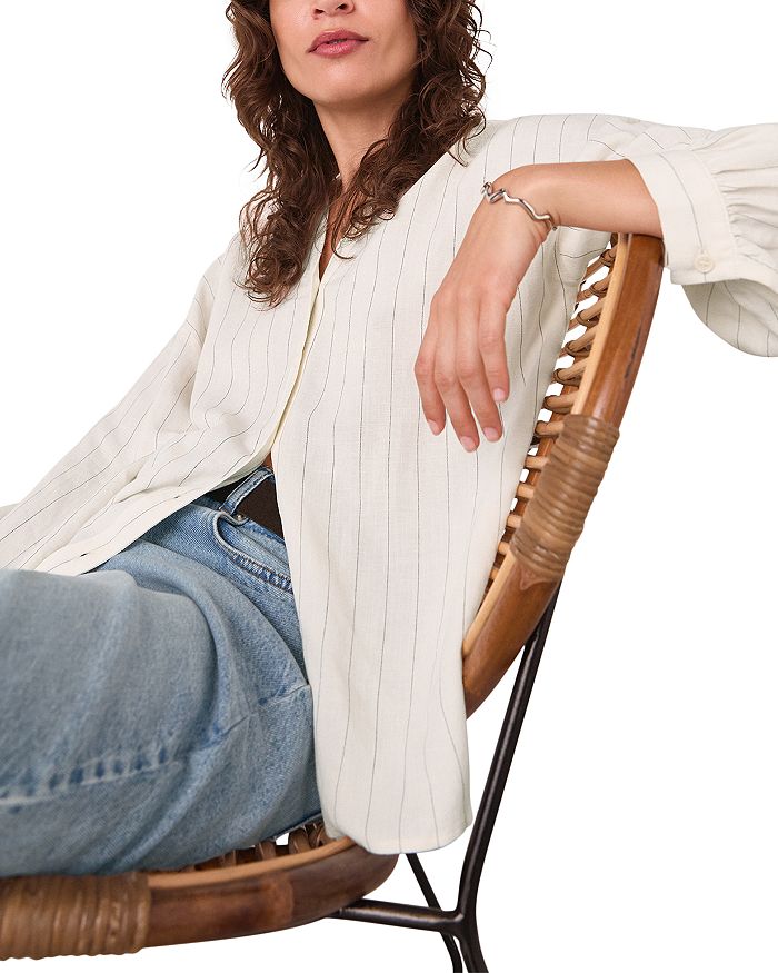 Полосатая блуза с длинным рукавом Whistles, слоновая кость/кремовый
Полосатая блуза с длинным рукавом Whistles, слоновая кость/кремовый