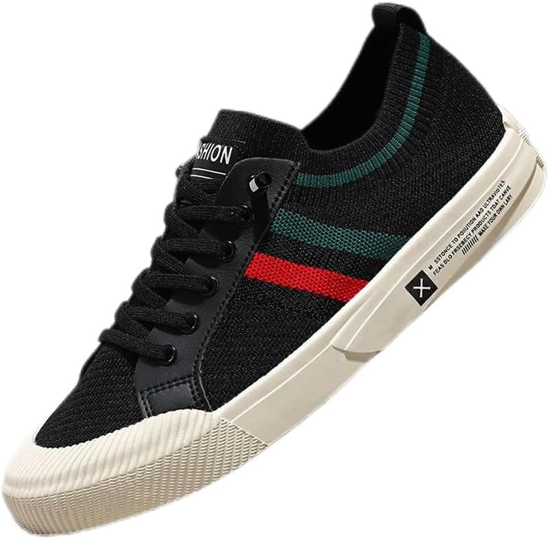 Удобные модные кроссовки - повседневная мужская обувь на шнуровке с подошвой из ЭВА - бежевые с красно-зеленой полоской для ежедневного ношения и пробежек Clolinde
Удобные модные кроссовки - повседневная мужская обувь на шнуровке с подошвой из ЭВА - бежевые с красно-зеленой полоской для ежедневного ношения и пробежек Clolinde