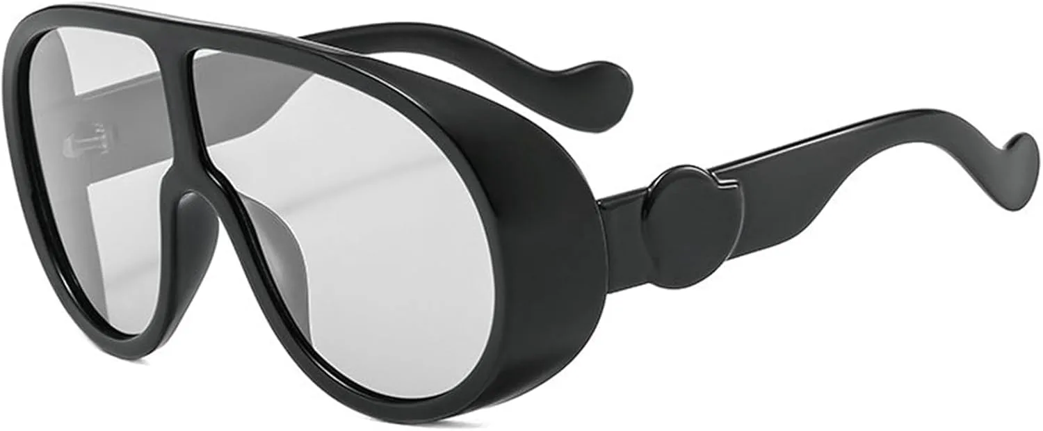 Willochra Модные солнцезащитные очки-маска Fashion Wave для женщин и мужчин, стильные большие солнцезащитные очки, футуристический щит, панк-очки в стиле Y2K, Gary
Willochra Модные солнцезащитные очки-маска Fashion Wave для женщин и мужчин, стильные большие солнцезащитные очки, футуристический щит, панк-очки в стиле Y2K, Gary