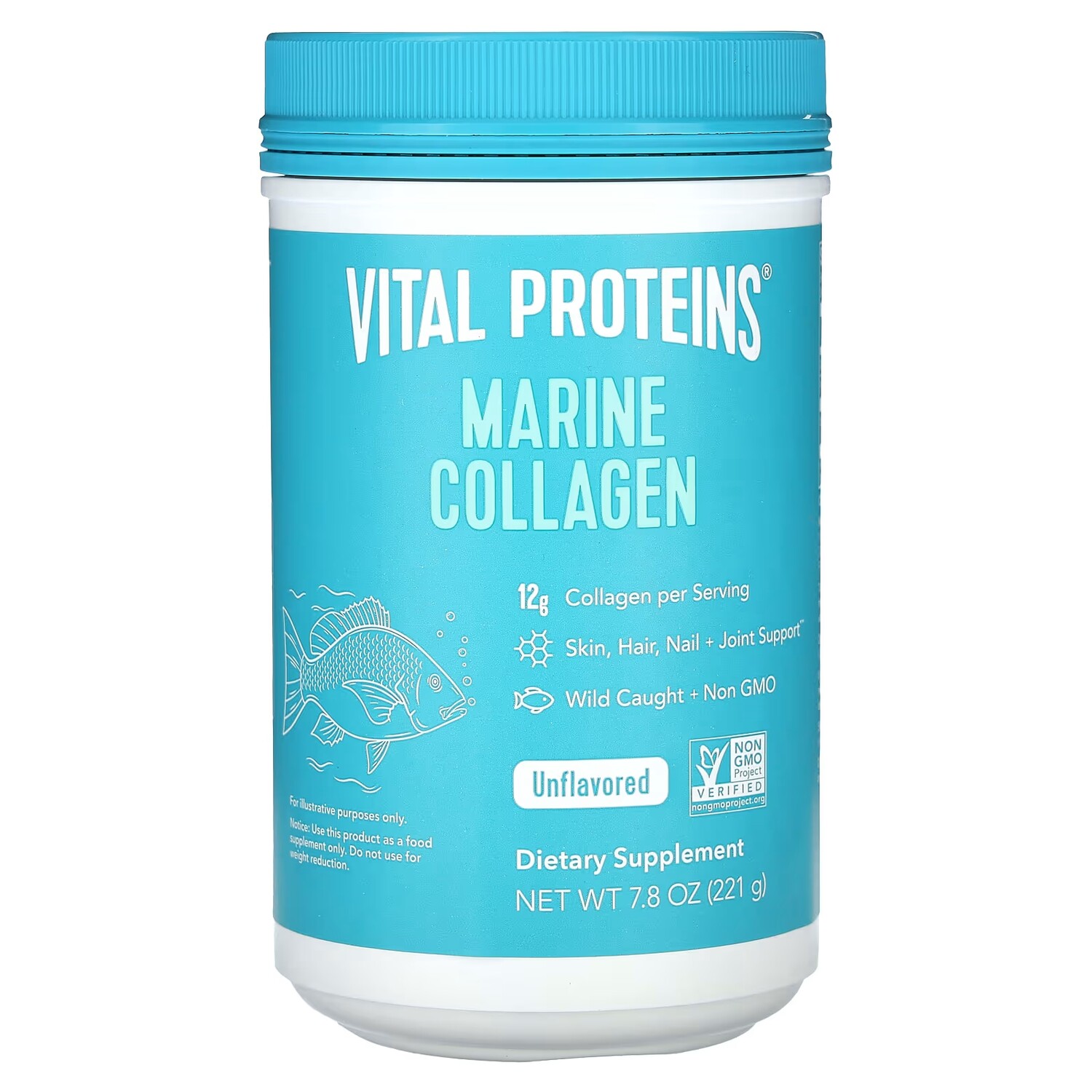 Vital Proteins Морской коллаген без вкуса, 221 г
Vital Proteins Морской коллаген без вкуса, 221 г