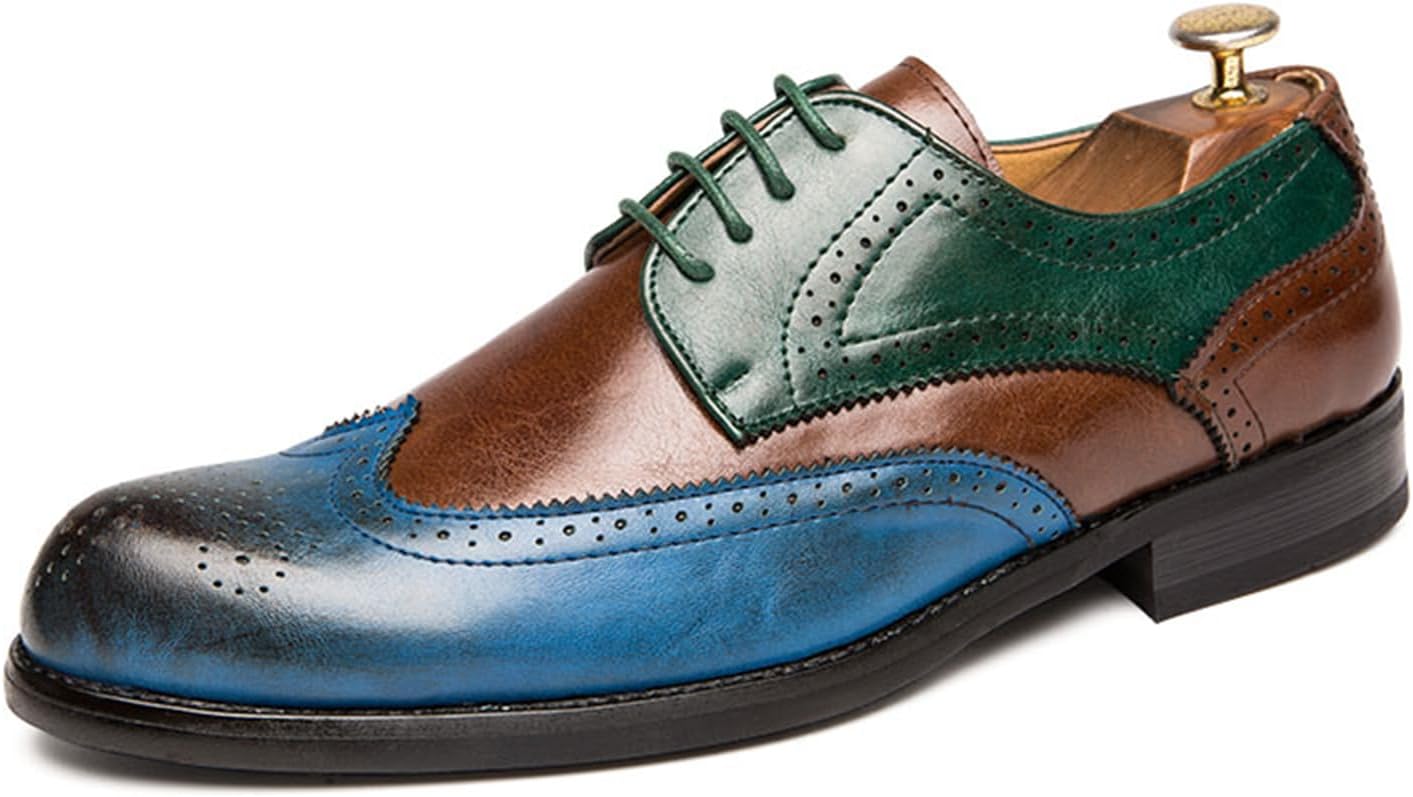 Мужские броги с крыльями, шнурованные классические оксфорды, модная обувь Abborora, синий
Мужские броги с крыльями, шнурованные классические оксфорды, модная обувь Abborora, синий