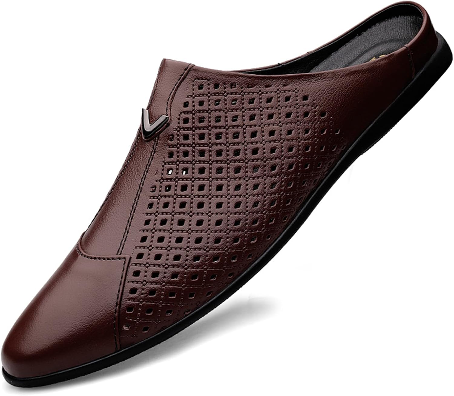 Мужские сандалии-мюли Abborora без задника с отделкой под лоферы, модная кожаная обувь для повседневного и официального гардероба, темно-коричневый
Мужские сандалии-мюли Abborora без задника с отделкой под лоферы, модная кожаная обувь для повседневного и официального гардероба, темно-коричневый