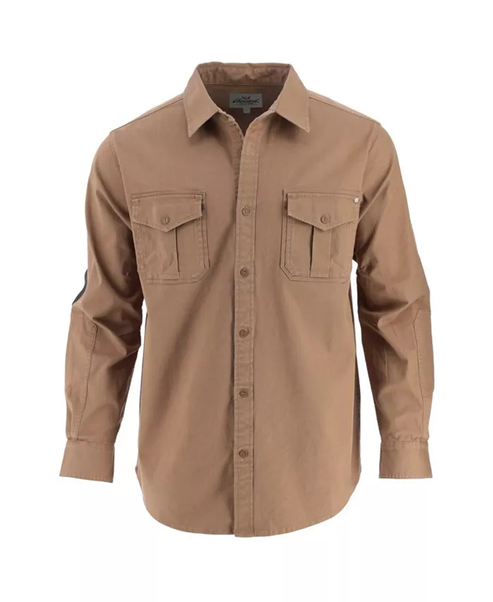 Мужская утепленная универсальная рубашка на пуговицах с длинными рукавами и эластичной тканью Overshirt Thorogood, коричневый/бежевый
Мужская утепленная универсальная рубашка на пуговицах с длинными рукавами и эластичной тканью Overshirt Thorogood, коричневый/бежевый
