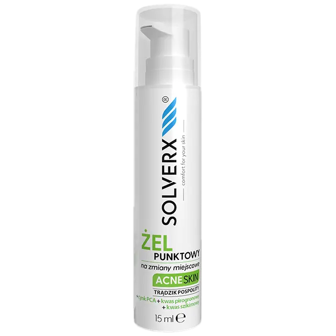 Solverx Acne Skin точечный гель для лица, 15 мл
Solverx Acne Skin точечный гель для лица, 15 мл