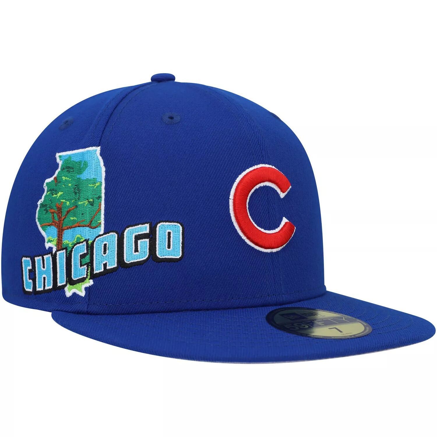 Мужская приталенная шляпа New Era Royal Chicago Cubs Stateview 59FIFTY
Мужская приталенная шляпа New Era Royal Chicago Cubs Stateview 59FIFTY