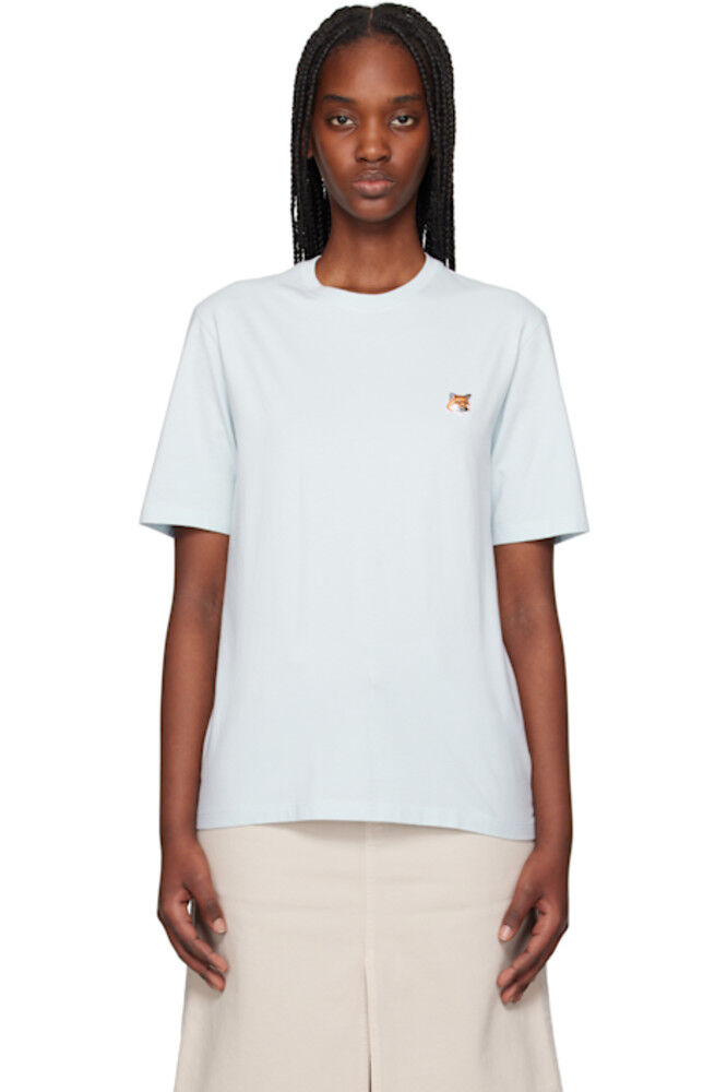 Футболка с нашивкой «Голова голубой лисы» Maison Kitsuné
Футболка с нашивкой «Голова голубой лисы» Maison Kitsuné