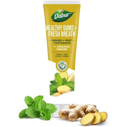 Органическая зубная паста с имбирем и мятой 100 мл Dabur
Органическая зубная паста с имбирем и мятой 100 мл Dabur