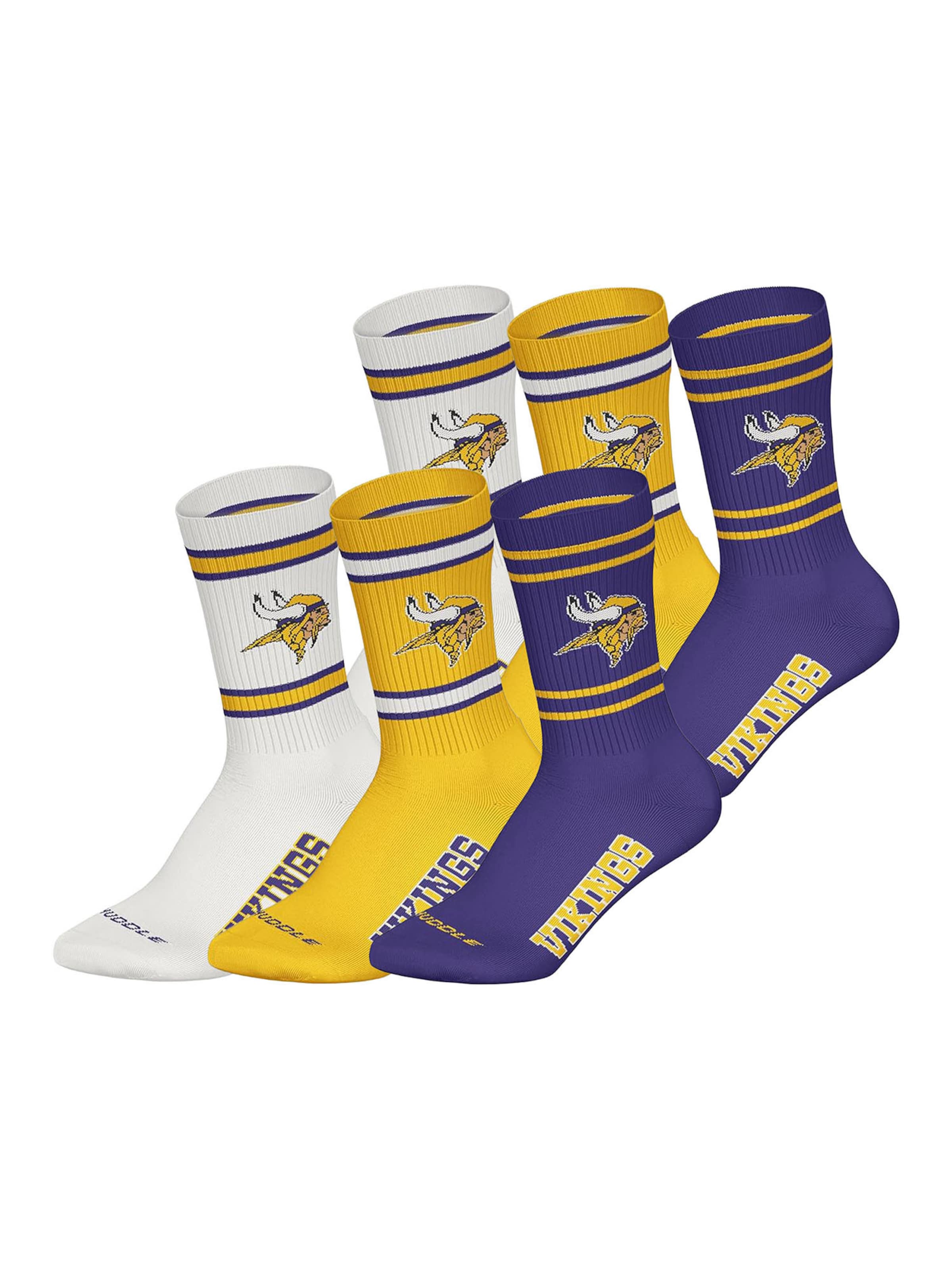 Huddle Носки 'Minnesota Vikings' в желтом, фиолетовом, белом цветах
Huddle Носки 'Minnesota Vikings' в желтом, фиолетовом, белом цветах