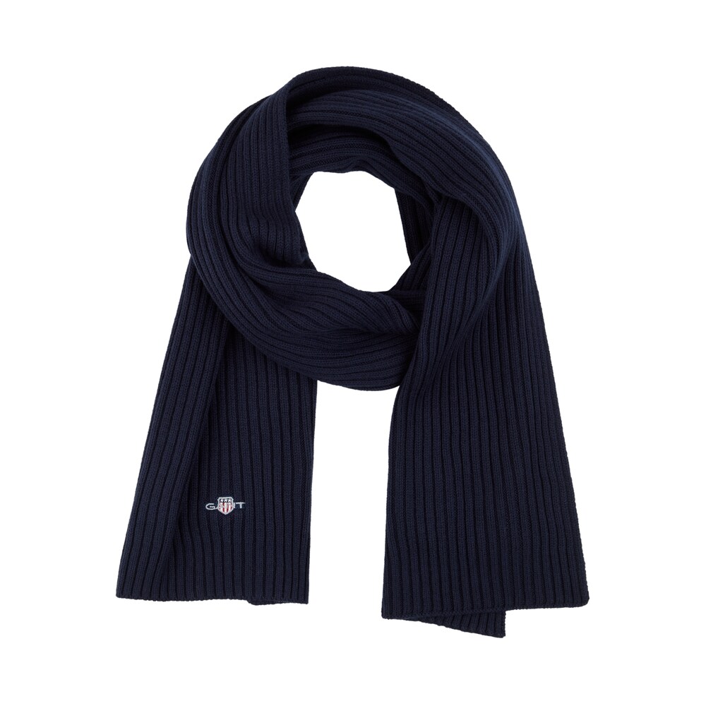 Шарф Gant Cotton Blend Logo, темно-синий
Шарф Gant Cotton Blend Logo, темно-синий