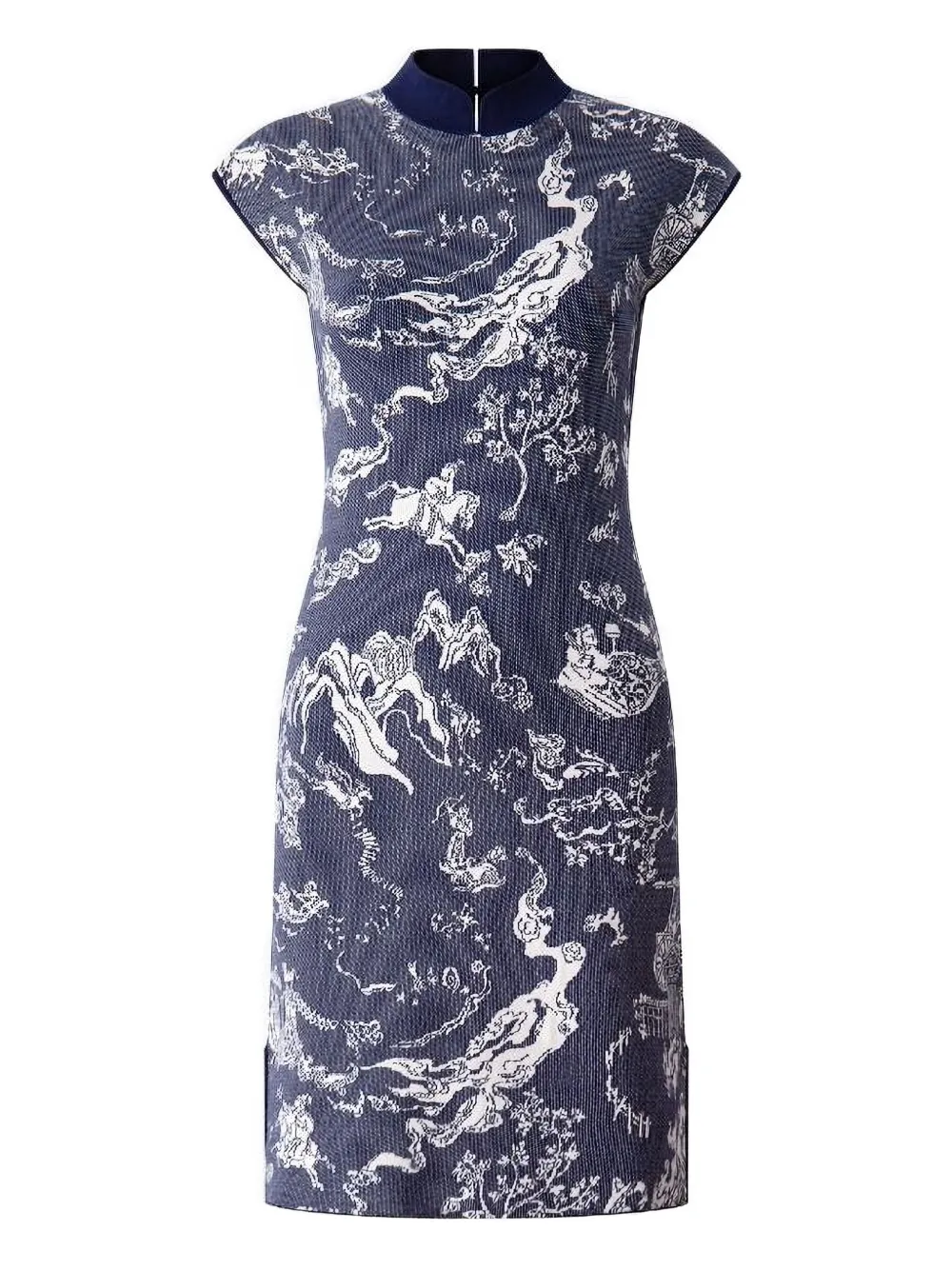 Платье с жаккардовым принтом Shanghai Tang, синий
Платье с жаккардовым принтом Shanghai Tang, синий