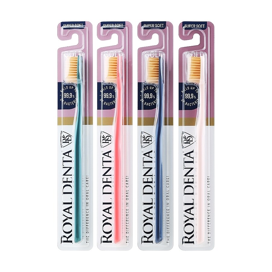 Набор Royal Denta Gold Super Soft, 4 предмета
Набор Royal Denta Gold Super Soft, 4 предмета