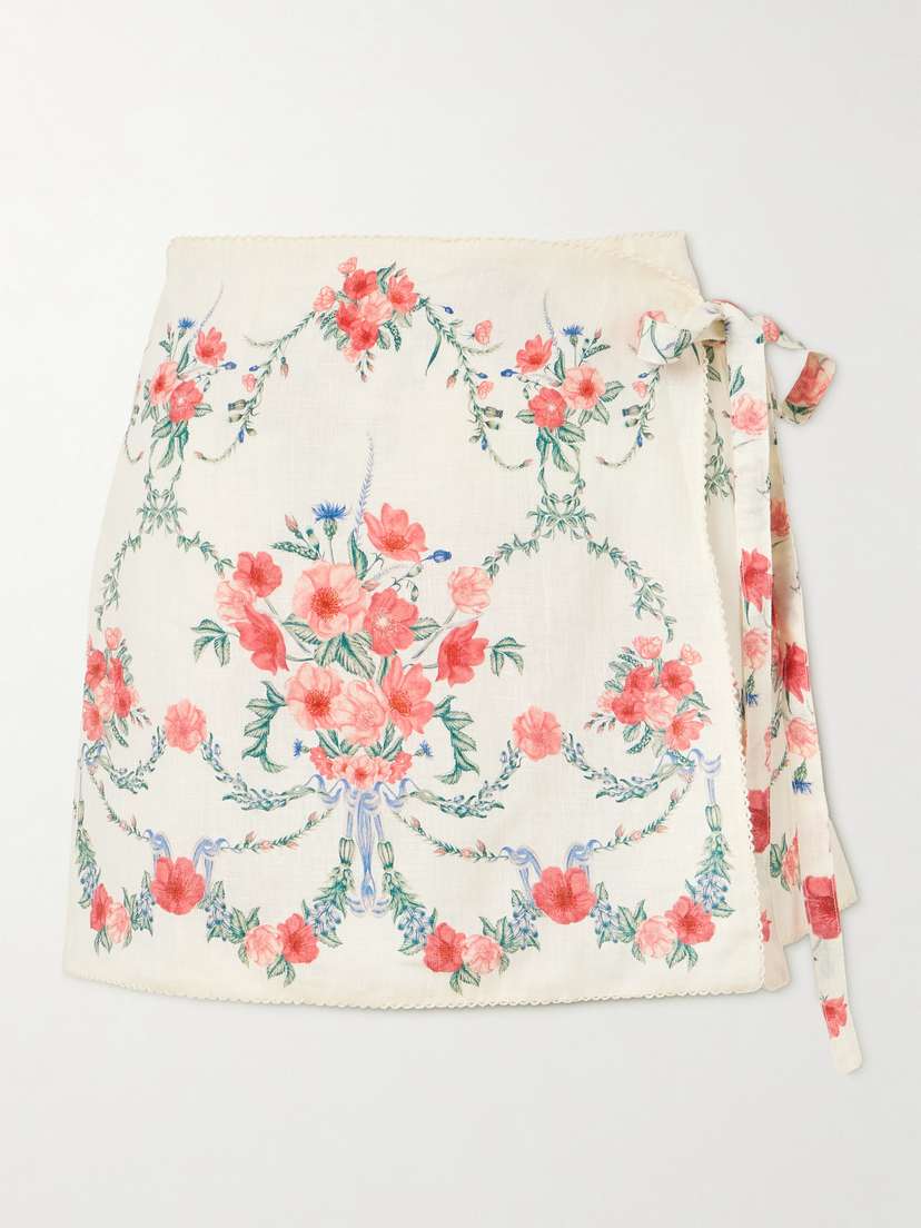 Мини-Юбка-Халат из льна Luna Mosketta с цветочным принтом Agua By Agua Bendita, белый
Мини-Юбка-Халат из льна Luna Mosketta с цветочным принтом Agua By Agua Bendita, белый