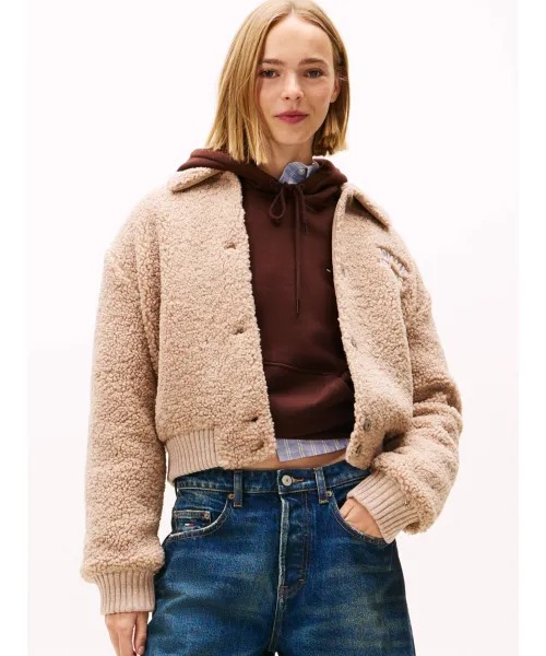 Университетский Бомбер Loose fit Tommy Jeans, бежевый
Университетский Бомбер Loose fit Tommy Jeans, бежевый