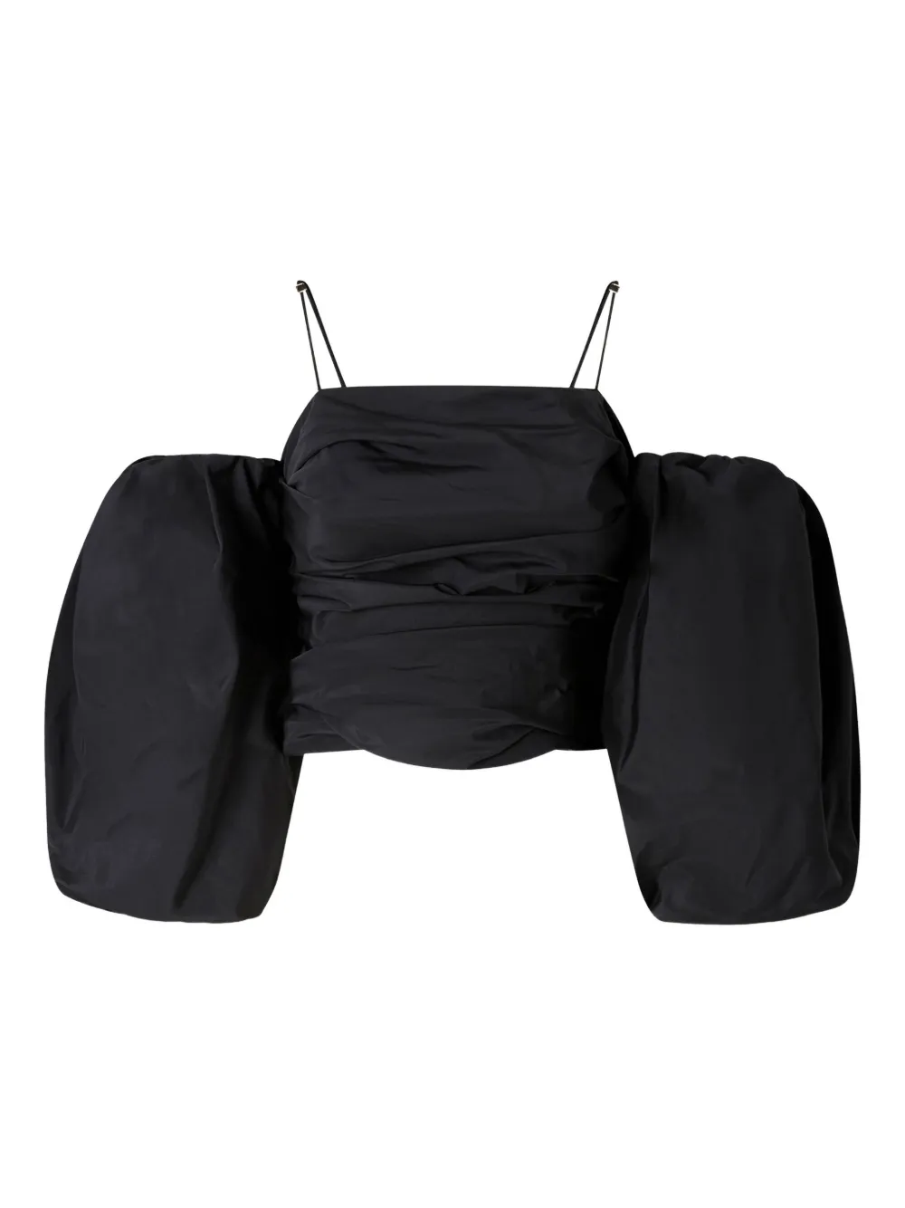 Топ с объемными рукавами и драпировкой PINKO, черный
Топ с объемными рукавами и драпировкой PINKO, черный