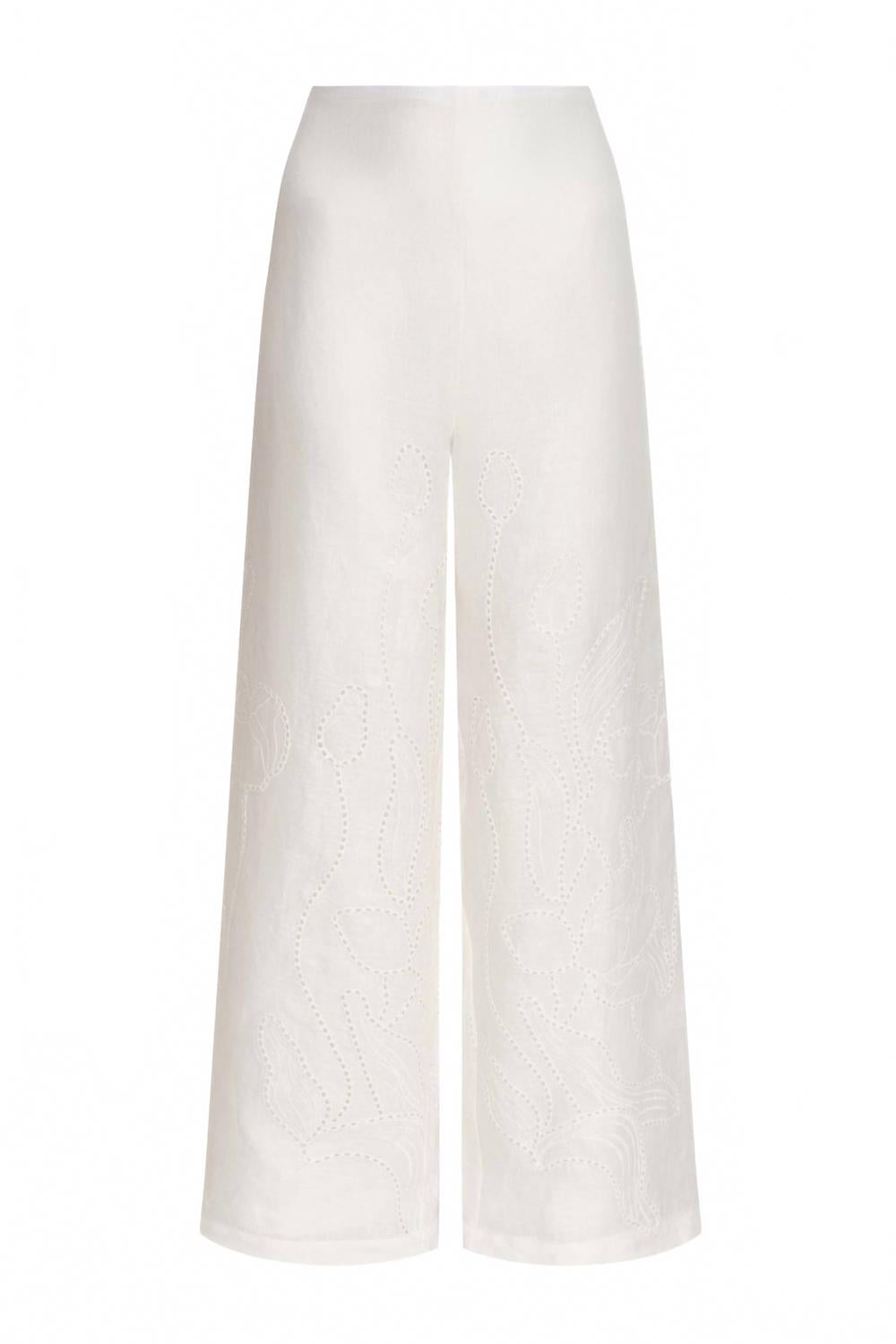 Женские вышитые брюки Sueño Botanico в цвете айвори Andres Otalora, кремовый
Женские вышитые брюки Sueño Botanico в цвете айвори Andres Otalora, кремовый