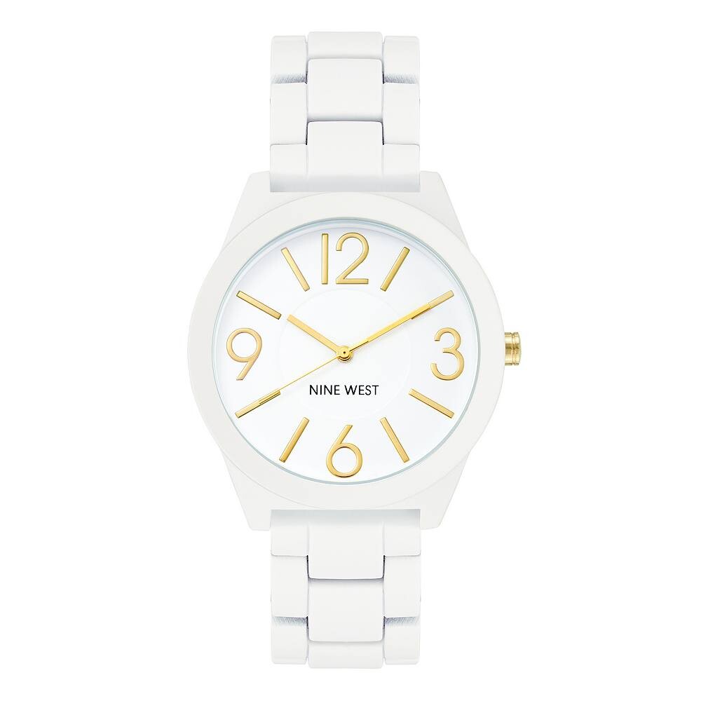 Женские белые часы Nine West с прорезиненными звеньями, белый
Женские белые часы Nine West с прорезиненными звеньями, белый