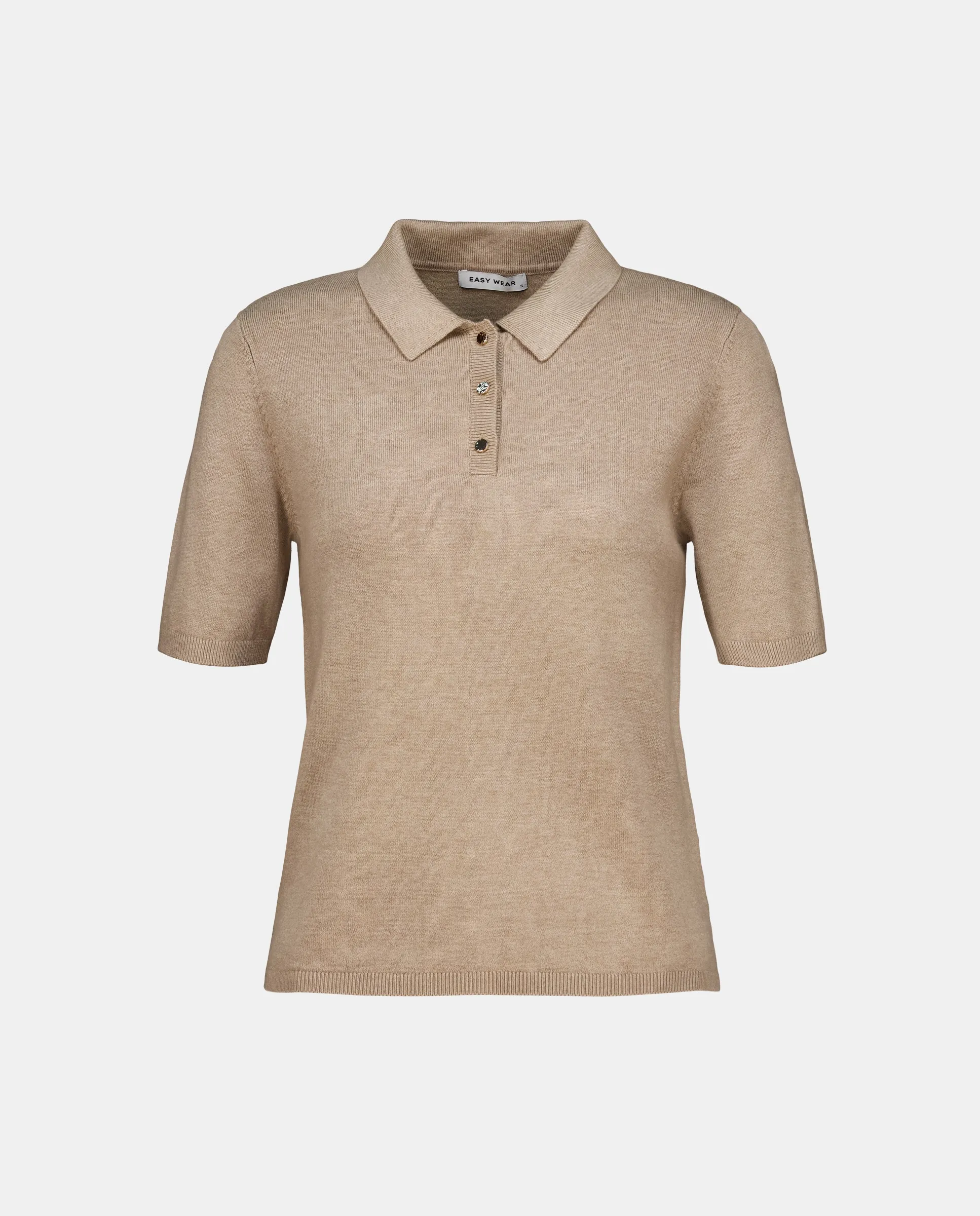 Джерси с поло и золотыми пуговицами Easy Wear, коричнево-серый
Джерси с поло и золотыми пуговицами Easy Wear, коричнево-серый
