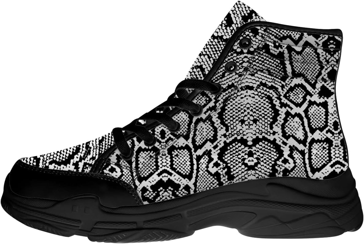 Мужские и женские высокие кеды с 3D принтом змеи, кроссовки на высокой платформе с шнуровкой, подарок для него и для нее Generic, черный
Мужские и женские высокие кеды с 3D принтом змеи, кроссовки на высокой платформе с шнуровкой, подарок для него и для нее Generic, черный