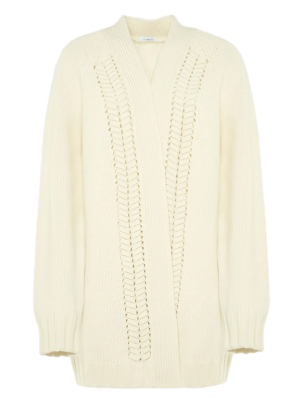 Кардиган с плетёной вязкой Malo, кремовый
Кардиган с плетёной вязкой Malo, кремовый