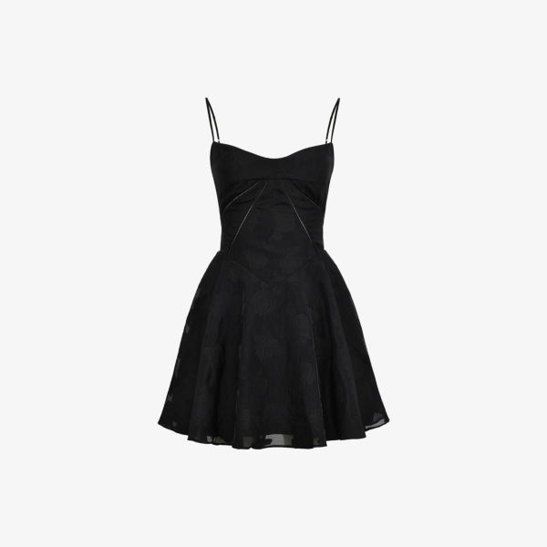 Мини-платье House Of Cb плетёное, черный 
Мини-платье House Of Cb плетёное, черный