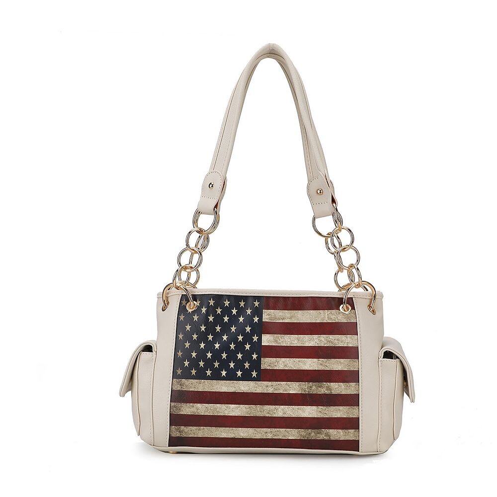 Коллекция Mkf Женская сумка через плечо Alaina из веганской кожи с флагом от Mia K MKF Collection, бежевый
Коллекция Mkf Женская сумка через плечо Alaina из веганской кожи с флагом от Mia K MKF Collection, бежевый