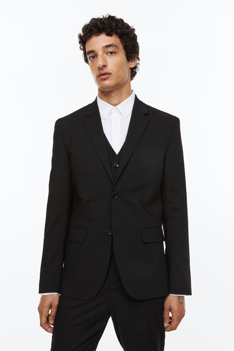 Блейзер скинни H&M, черный
Блейзер скинни H&M, черный