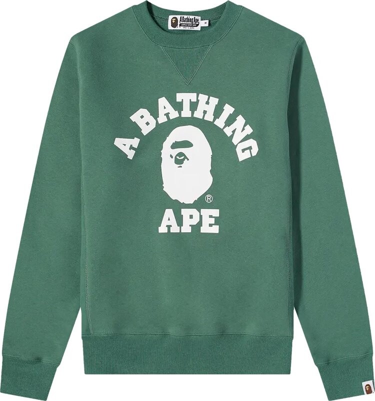 Толстовка BAPE College Crew Sweat 'Green', зеленый
Толстовка BAPE College Crew Sweat 'Green', зеленый