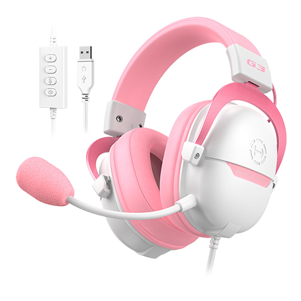 Наушники игровые проводные Edifier Hecate G3, розовый
Наушники игровые проводные Edifier Hecate G3, розовый