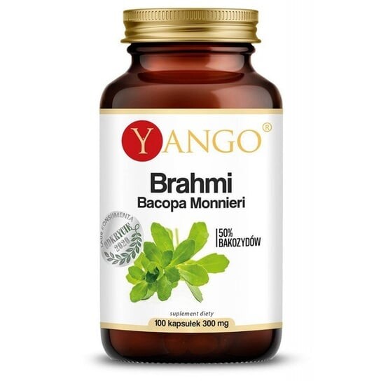Brahmi - Bacopa Monnieri - экстракт бакозидов 50%, 100 капсул, производитель Yango
Brahmi - Bacopa Monnieri - экстракт бакозидов 50%, 100 капсул, производитель Yango