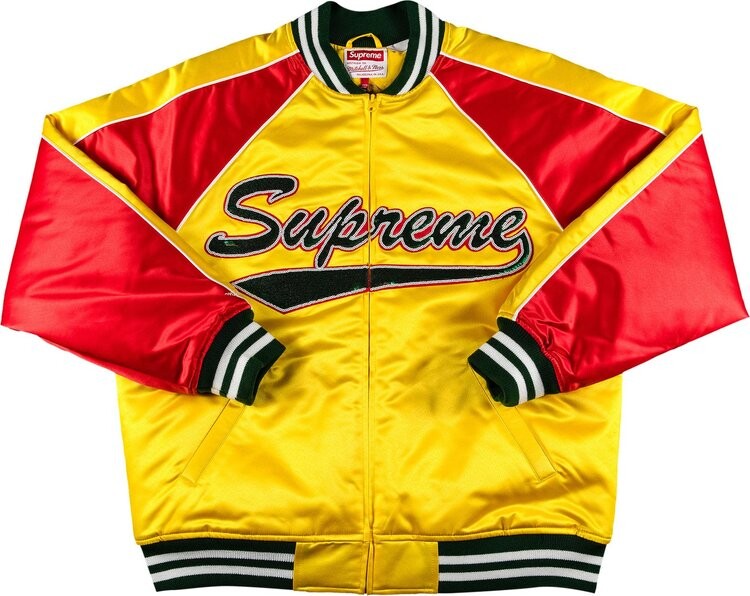 Куртка Supreme x Mitchell & Ness Sequin Logo Varsity Jacket 'Gold', золотой, Желтый, Куртка Supreme x Mitchell & Ness Sequin Logo Varsity Jacket 'Gold', золотой
Куртка Supreme x Mitchell & Ness Sequin Logo Varsity Jacket 'Gold', золотой, Желтый, Куртка Supreme x Mitchell & Ness Sequin Logo Varsity Jacket 'Gold', золотой