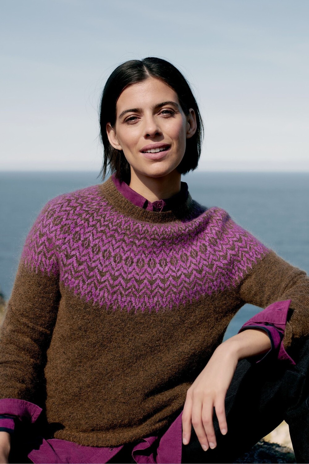 Джемпер с узором «фейр айл» из смеси мохера и ели Seasalt Cornwall, коричневый
Джемпер с узором «фейр айл» из смеси мохера и ели Seasalt Cornwall, коричневый