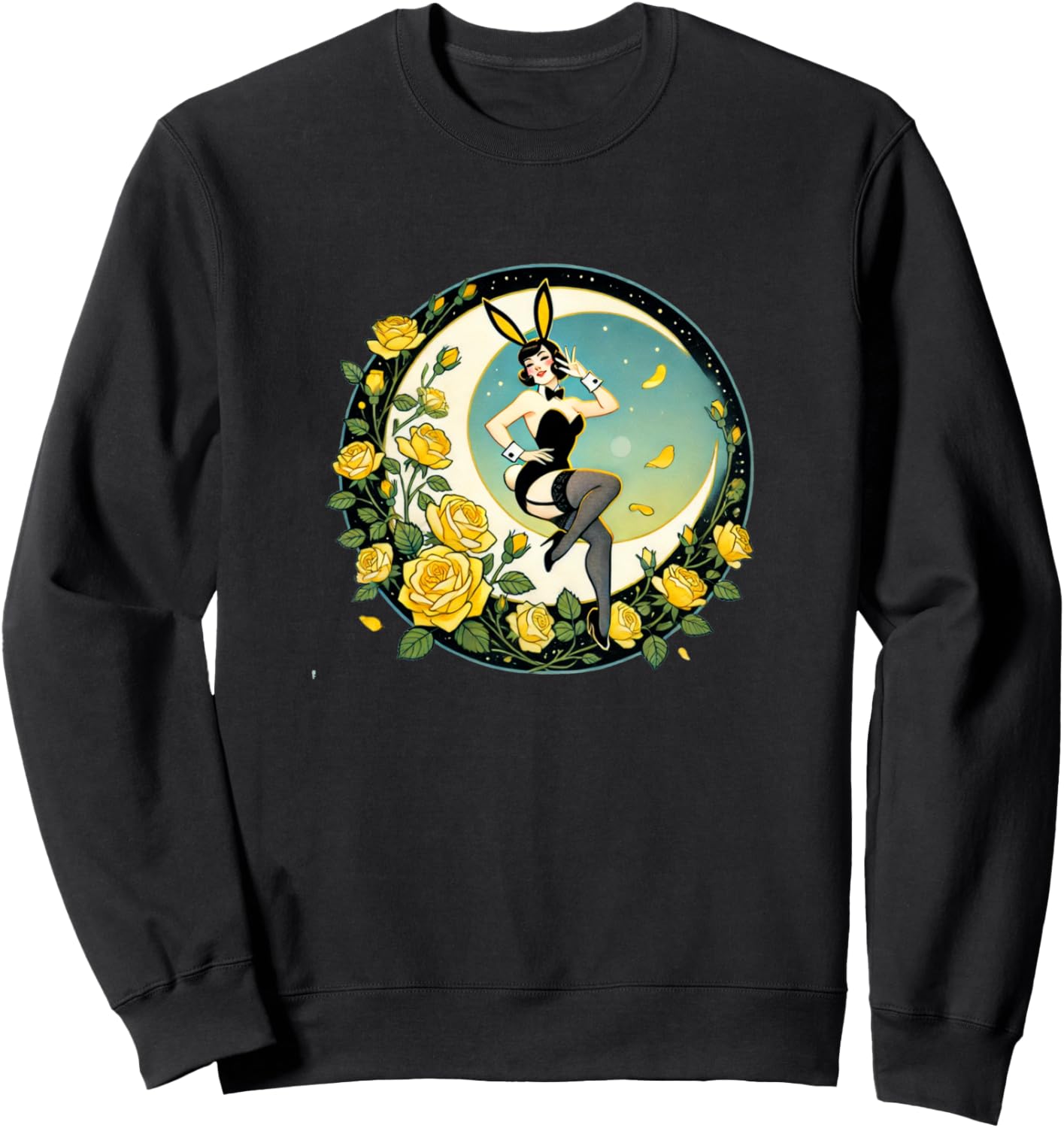 Толстовка с изображением кролика в стиле пин-ап Vintage Bunny Lovers Snugg, черный
Толстовка с изображением кролика в стиле пин-ап Vintage Bunny Lovers Snugg, черный