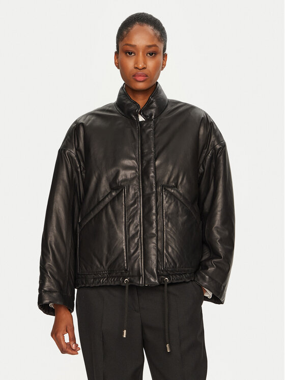 Свободный крой кожаная куртка Kaki Serge Pariente, черный
Свободный крой кожаная куртка Kaki Serge Pariente, черный