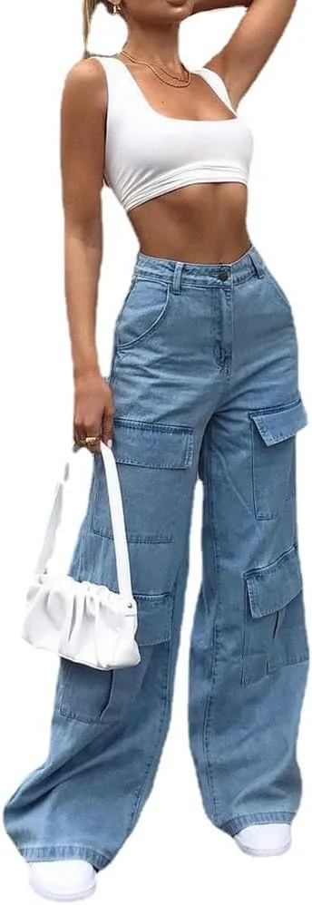 Женские джинсы с большими карманами, прямые, широкие Gwidnly
Женские джинсы с большими карманами, прямые, широкие Gwidnly