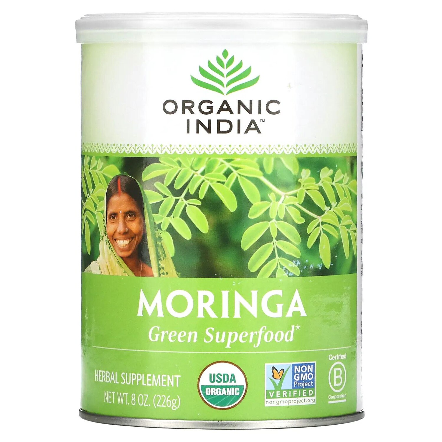Organic India Порошок листов органической моринги 8 унц. (226 г)
Organic India Порошок листов органической моринги 8 унц. (226 г)