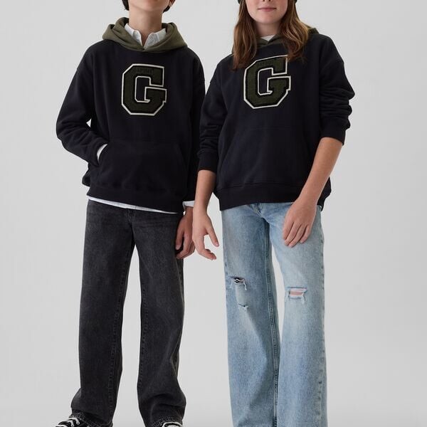 Толстовка с капюшоном с нашивкой-логотипом унисекс Gap, черный
Толстовка с капюшоном с нашивкой-логотипом унисекс Gap, черный