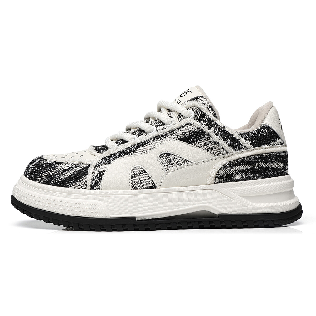 Кеды мужские, обувь для скейтбординга низкая бархатная черно-белый 15 Mins
Кеды мужские, обувь для скейтбординга низкая бархатная черно-белый 15 Mins