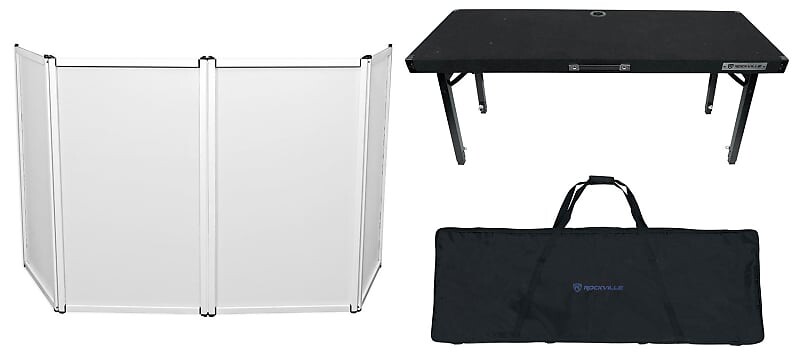 Фасадная будка для мероприятий Rockville RFAAW + дорожная сумка + холст + складной регулируемый стол для диджеев RFAAW+RTBL4 
Фасадная будка для мероприятий Rockville RFAAW + дорожная сумка + холст + складной регулируемый стол для диджеев RFAAW+RTBL4