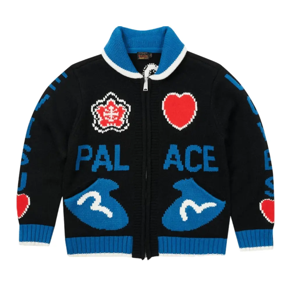 Кардиган Palace x Evisu Cowichan, черный
Кардиган Palace x Evisu Cowichan, черный