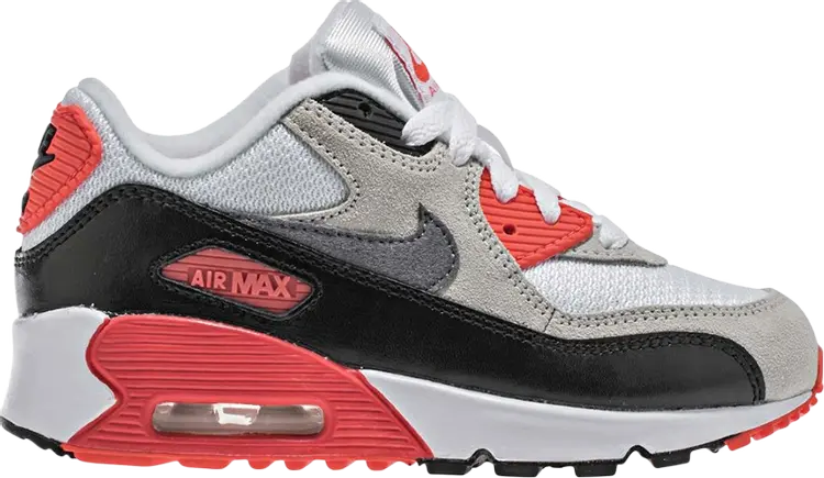 Кроссовки Nike Air Max 90 Premium Mesh PS 'Infrared', белый 
Кроссовки Nike Air Max 90 Premium Mesh PS 'Infrared', белый