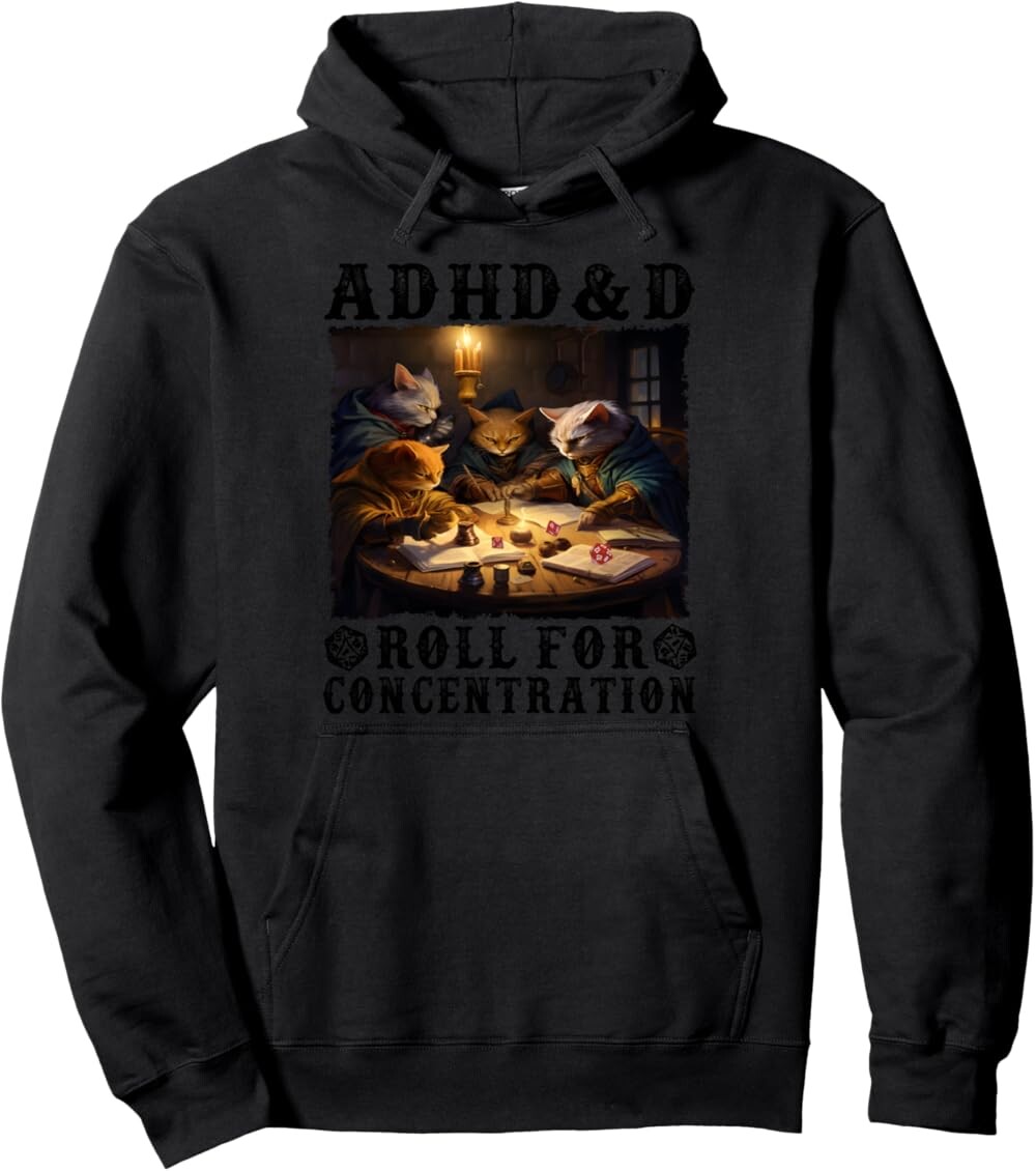 Толстовка худи Funny Tees Gamer RPG Apparel Cats RPG Gamer Roll For Concentration, черный
Толстовка худи Funny Tees Gamer RPG Apparel Cats RPG Gamer Roll For Concentration, черный