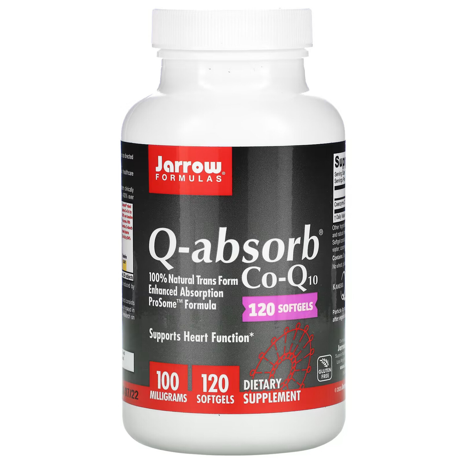Jarrow Formulas, Q-absorb Co-Q10, 100 мг, 120 капсул
Jarrow Formulas, Q-absorb Co-Q10, 100 мг, 120 капсул