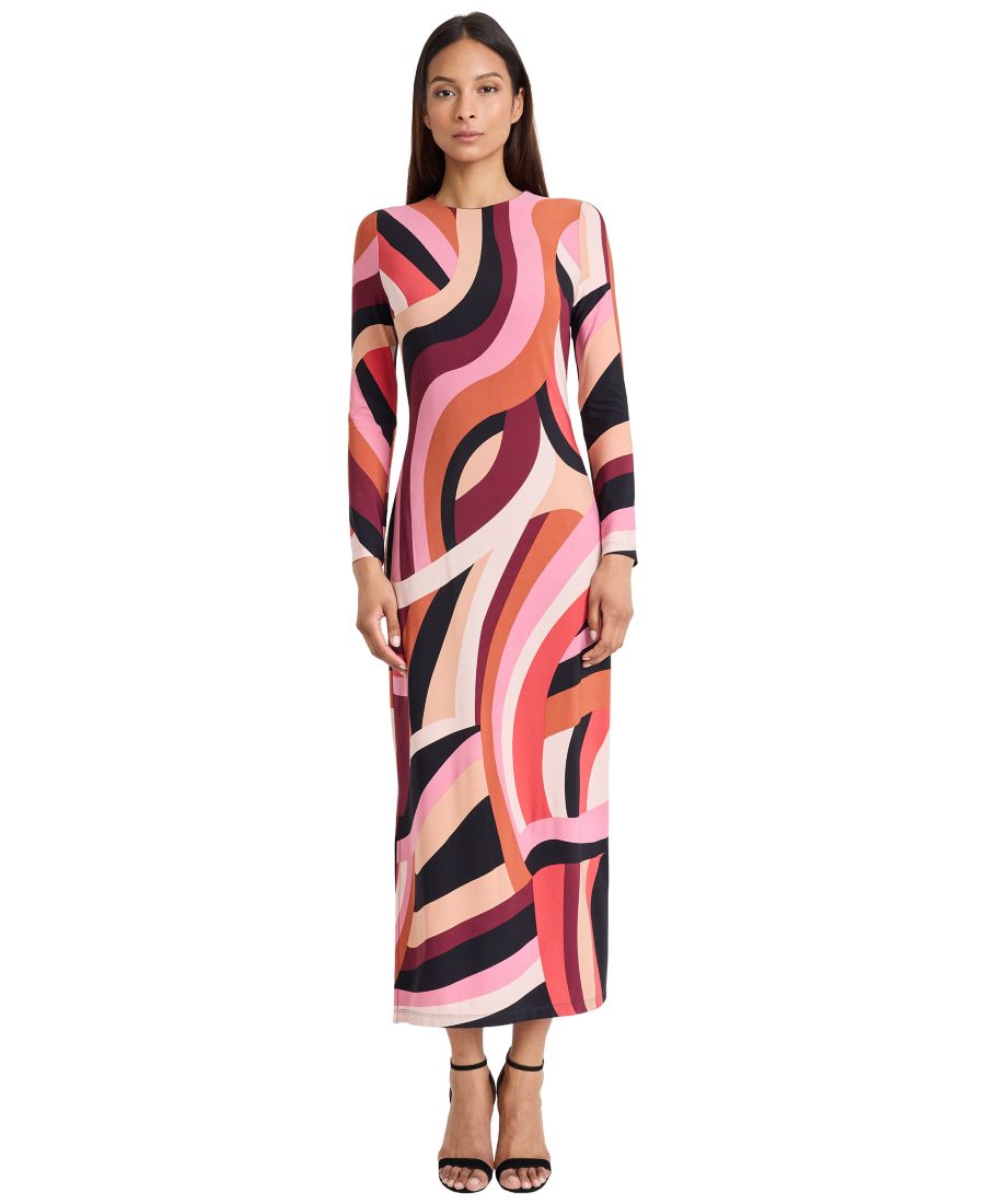 Женское миди-платье с принтом и круглым вырезом Donna Morgan, Beige/Rose
Женское миди-платье с принтом и круглым вырезом Donna Morgan, Beige/Rose